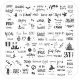 CjSH-79  Boo Crew | Steel Nail Art Stamping Plate