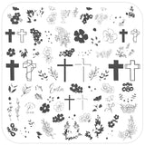 CjSH-88 - Easter Floral |  Clear Jelly Stamping Plate