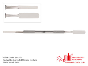 MBI-363 | Spatula Double Ended Slim and Medium Blade 3mm & 6mm