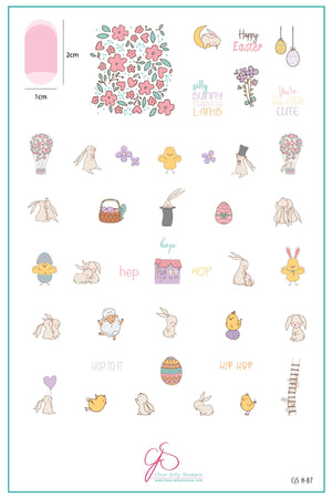 CJSH-87 - Silly Bunny | Clear Jelly Stamping Plate