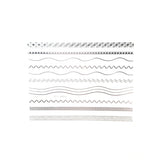 Self Adhesive Pattern Line Decals Striping Tape in Metallic Gold or Silver